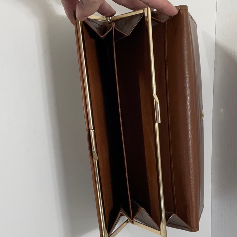TED Lapidus clutch/wallet Brown Leather - Picture 7 of 15